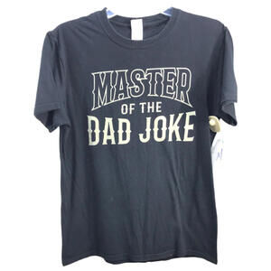 Master of the Dad Joke Graphic Tee Black Mens M